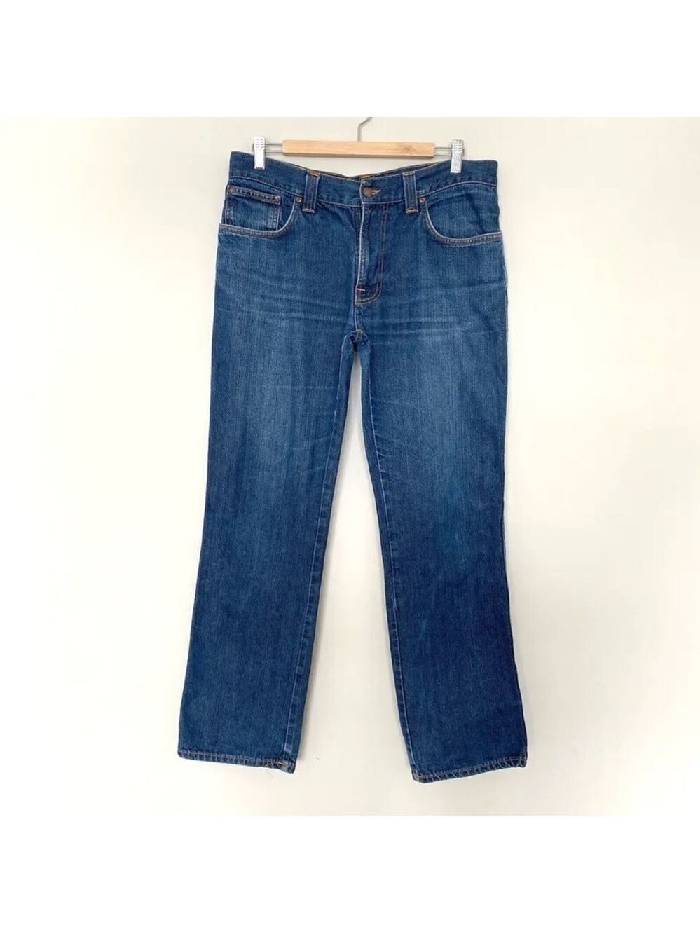 Nudie Jeans Slim Jim Dry Broken Twill Organic Cotton 36X34 (Meas. 34x31 inseam)